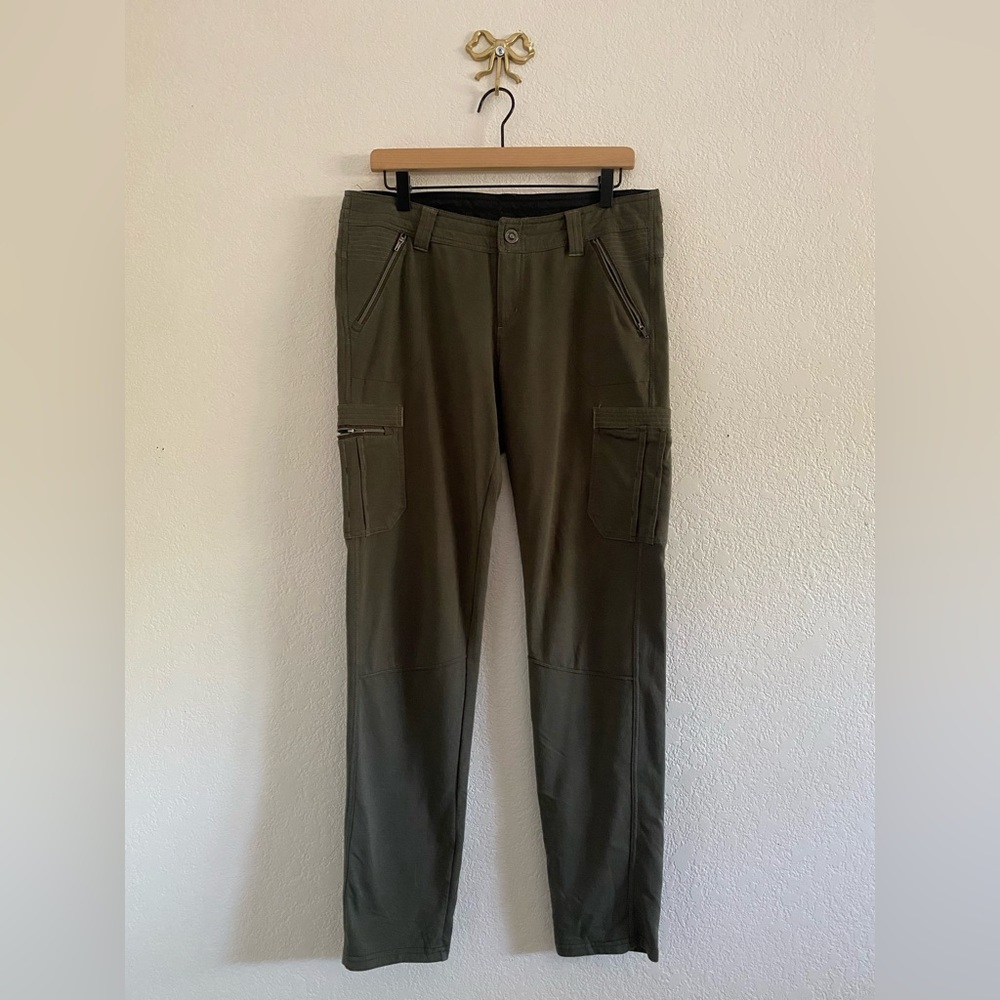 Kuhl Krush Pants Women’s 10 Reg Green Outdoor Hiking Stretch Style 6194